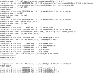 mounts an archive or compressed file for access as a filesystem