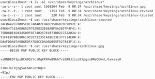 Arch Linux PGP keyring