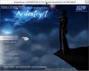 Title screen