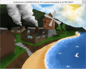 Intro screen