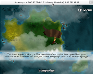 Choosing an area