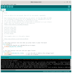 Main window of the Arduino IDE.