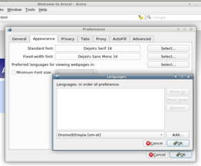 Preferred languages for viewing webpages in ...