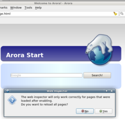 enable web-inspector