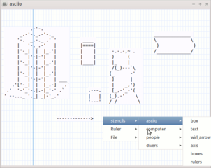 dynamically create ASCII charts and graphs with GTK+2