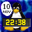 clock designed with the NeXTStep look