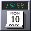 clock designed with the NeXTStep look