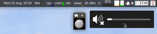 display a volume knob