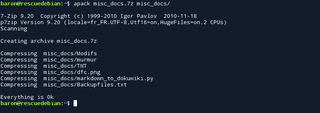 the apack command