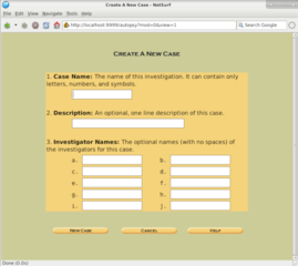graphical interface to SleuthKit