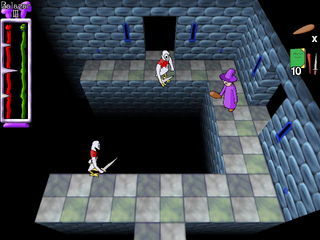 dungeon adventure game with multiplayer support - 2D version