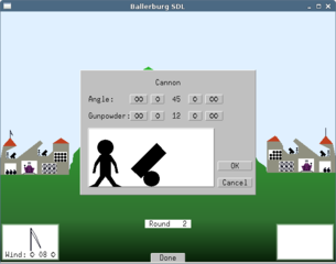 Classical castle combat game