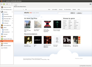 Ubuntu One music store in Banshee