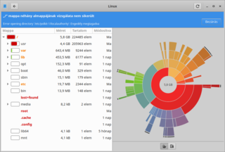 GNOME disk usage analyzer