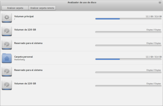 GNOME disk usage analyzer
