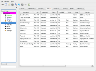 Backup Archiving Recovery Open Sourced - Bareos Admin Tool (BAT)