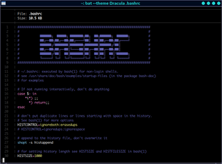 cat(1) clone with syntax highlighting and git integration