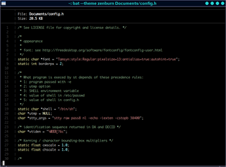 cat(1) clone with syntax highlighting and git integration