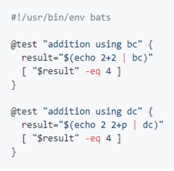 bash automated testing system
