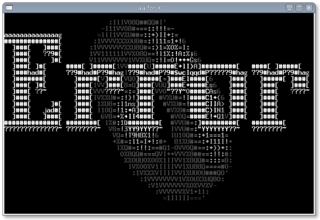 ASCII-art demo based on AAlib
