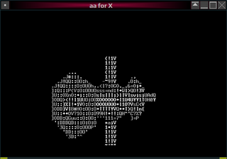 ASCII-art demo based on AAlib