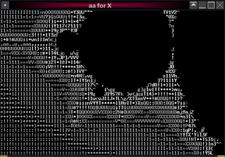 ASCII-art demo based on AAlib