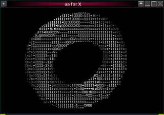 ASCII-art demo based on AAlib
