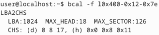 Command-line utility for storage conversions and calculations
