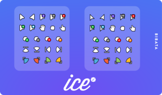 Bibata is open source, compact, and material designed cursor set