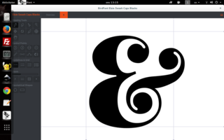 Editing Elsie Swash Caps in BirdFont