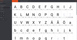 overview tab in birdfont
