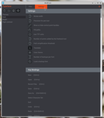 font editor that lets you create outline vector graphics and export fonts