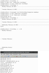 Display information about pending events on login