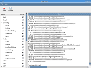 delete unnecessary files from the system
