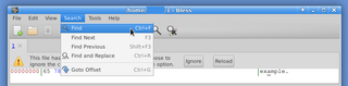 Full featured hexadecimal editor