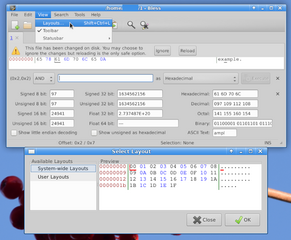 Full featured hexadecimal editor