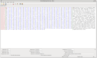 Full featured hexadecimal editor