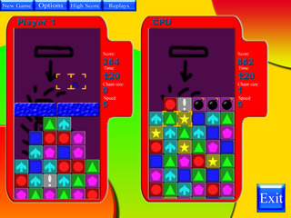 puzzle game inspired by Tetris