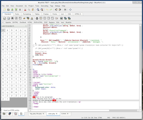 advanced Gtk+ text editor for web and software development
