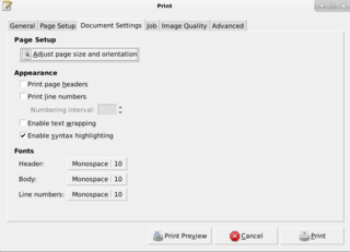 virtual printer for viewing a document before printing