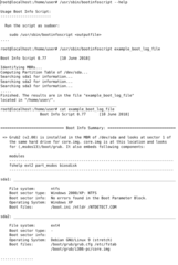 inspect boot environment