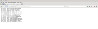 Example of timestamps list