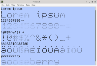 writing random text
