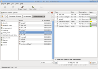 CD/DVD burning application for GNOME