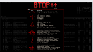 Modern and colorful command line resource monitor that shows usage and stats