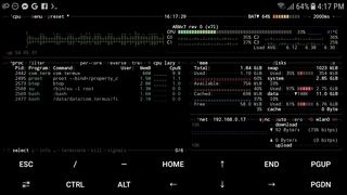Modern and colorful command line resource monitor that shows usage and stats