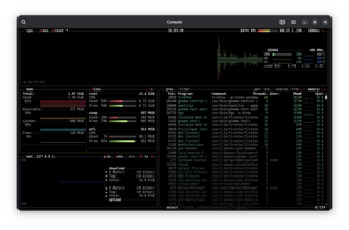 Modern and colorful command line resource monitor that shows usage and stats