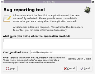 GNOME Desktop Environment bug reporting tool
