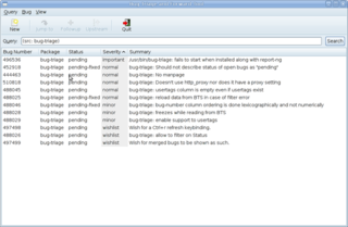 Bug triaging and forwarding tool