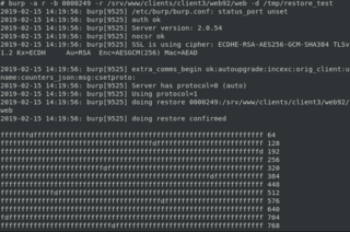 restore a backup